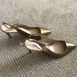 JCrew NEW Gold Pumps